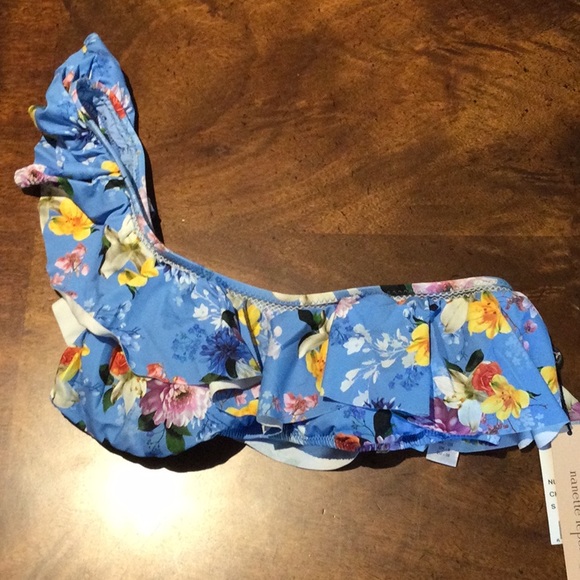 NWT $88 NANETTE LEPORE SMALL MONACO TEASE TOP NO PADDING - Picture 2 of 7